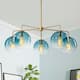 Option Brass Finish + Blue Glass