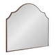 preview thumbnail 84 of 89, Kate and Laurel Leanna Framed Arch Wall Mirror 28x32 - Bronze
