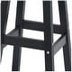 preview thumbnail 85 of 97, Laguna Hdpe All Weather Outdoor Patio 29" Round Bar Stool