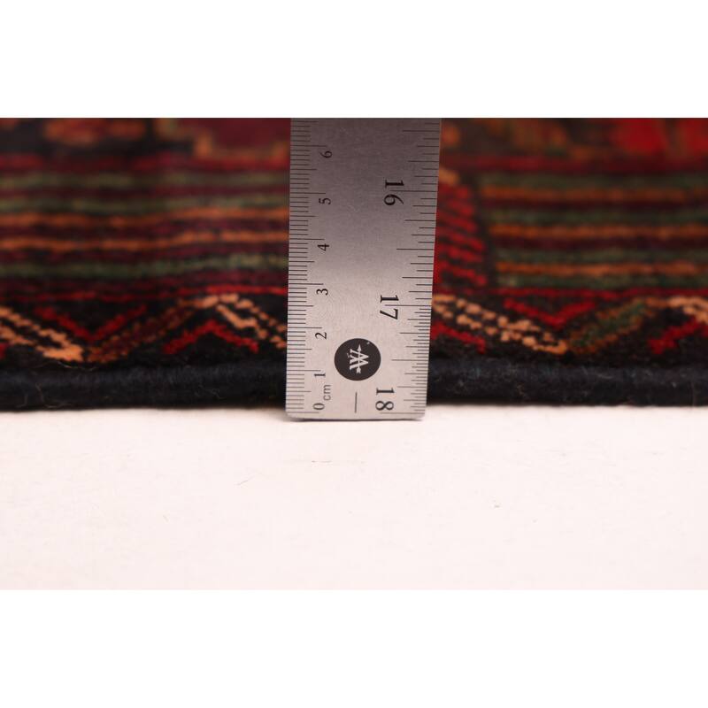 ECARPETGALLERY Hand-knotted Teimani Dark Navy Wool Rug - 3'7 x 6'8