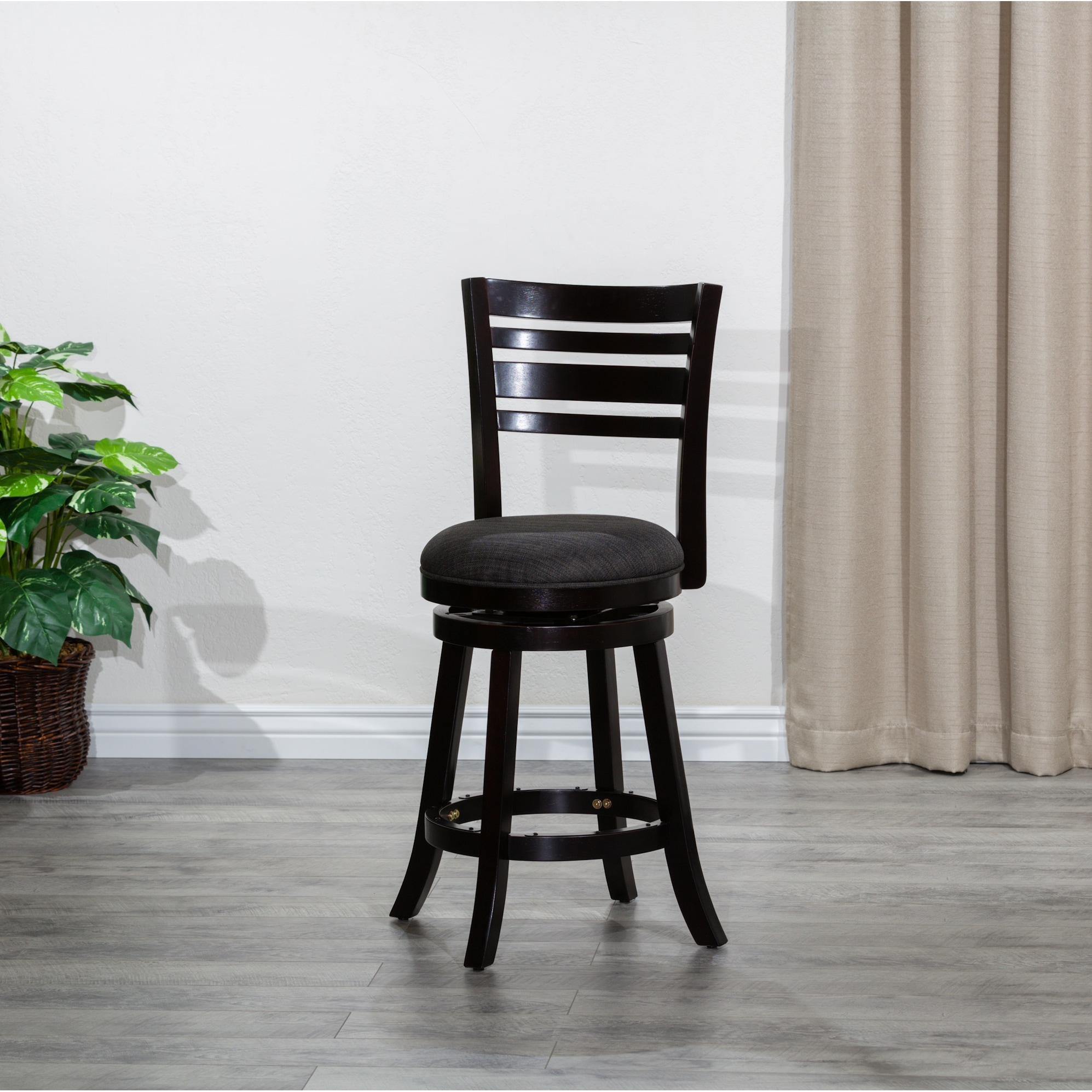 Rolling sales counter stool