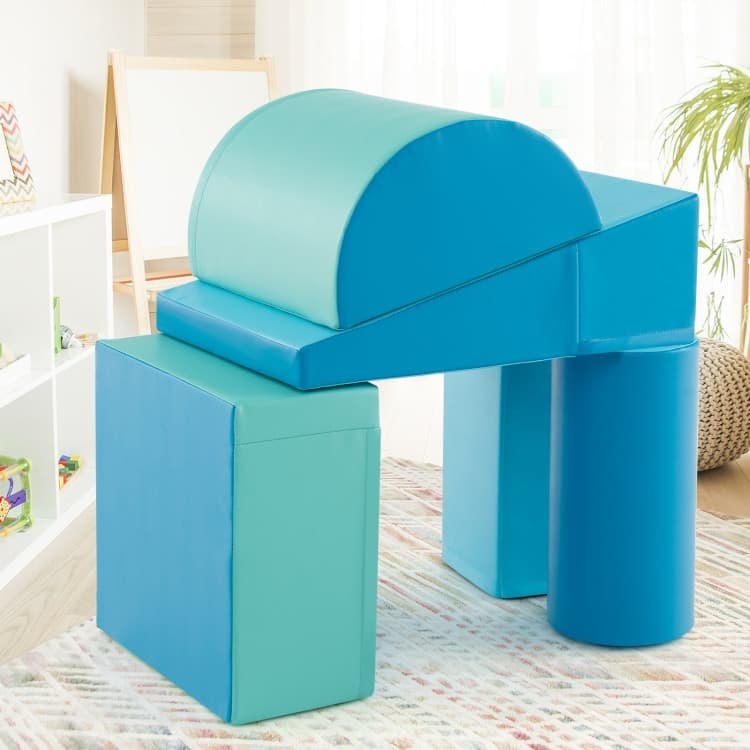 5-Piece Kids Climb and Crawl Activity Playset - 15.5" x 8" x 8"