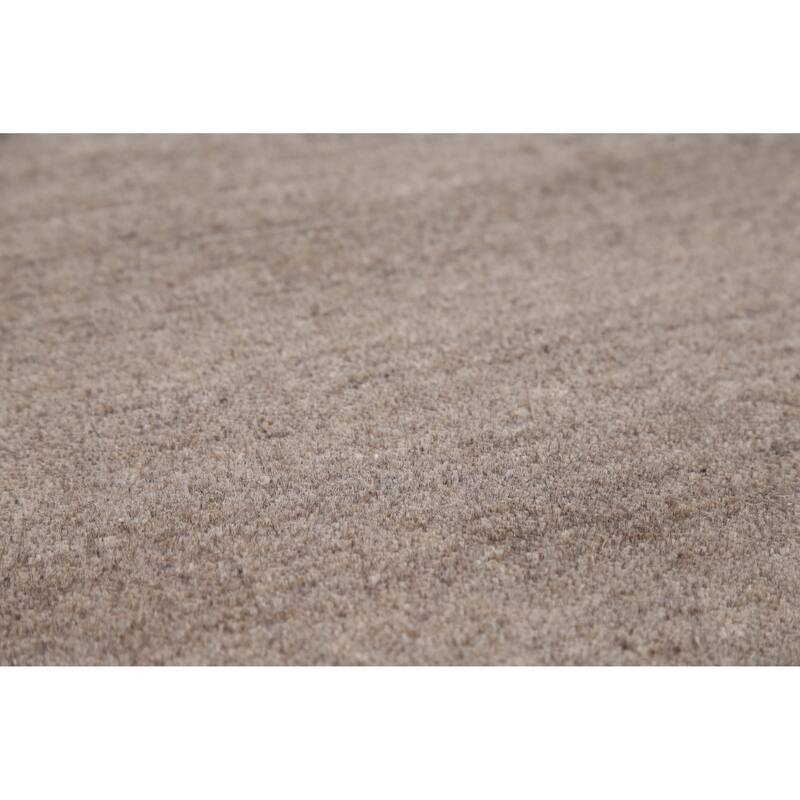 Brown Tribal Gabbeh Oriental Area Rug Hand-Knotted Wool Carpet - 7'10" x 9'7"