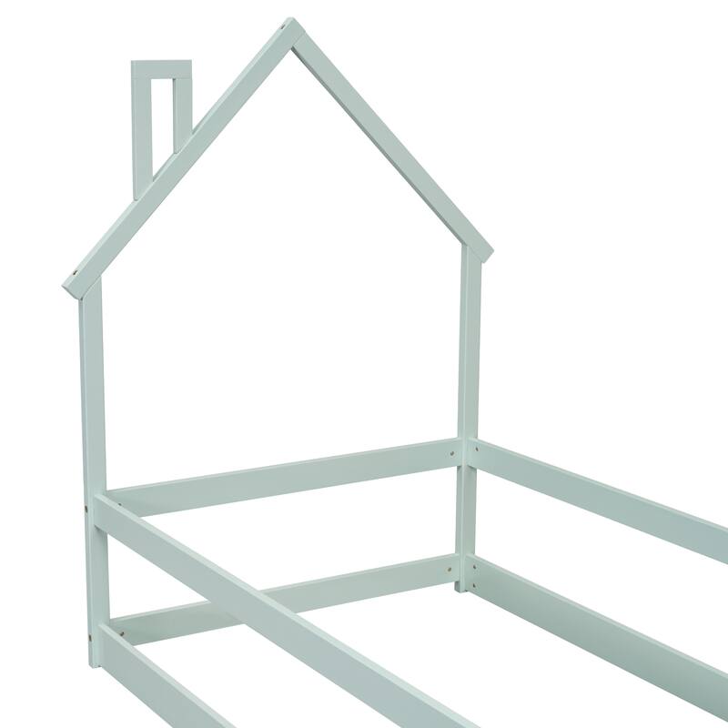 Twin Size Wood bed with Fences
