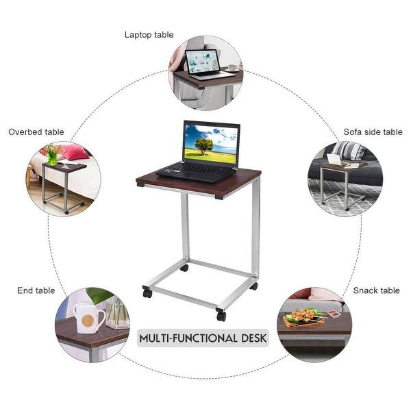 Shop Costway Coffee Tray Sofa Side End Table Lap Stand Tv Snack