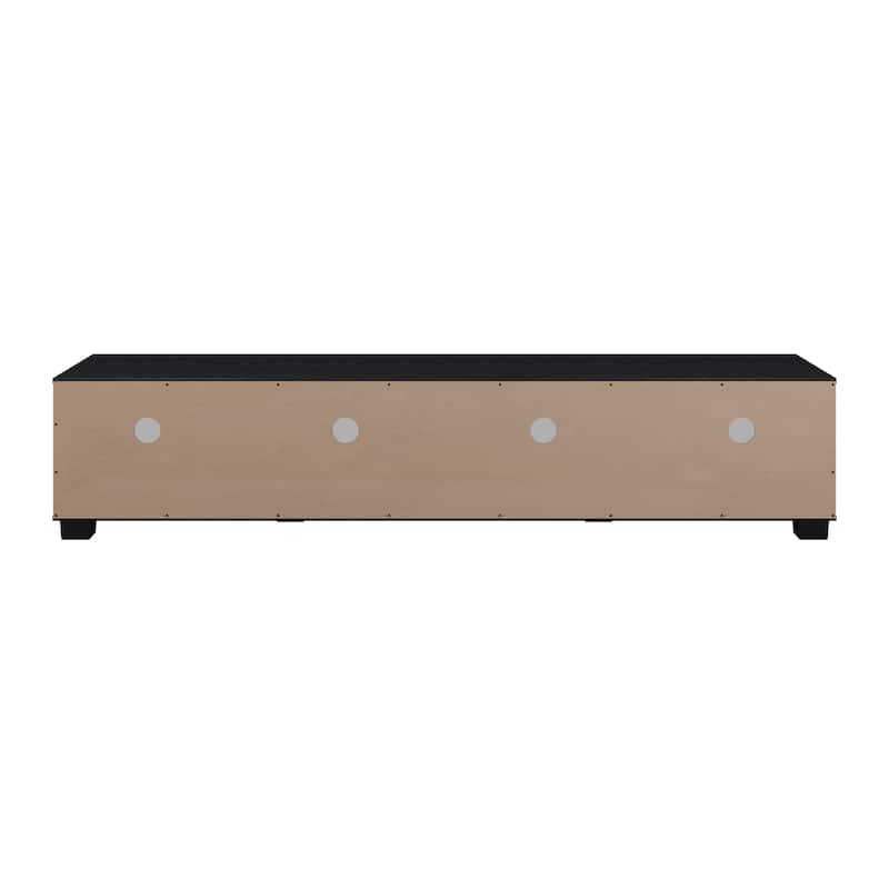 Black Glass TV Stand, TV's up to 85"