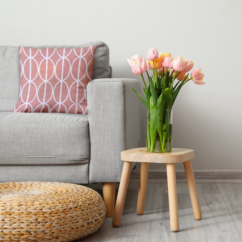 Ovals Go 'Round Decorative Throw Pillow