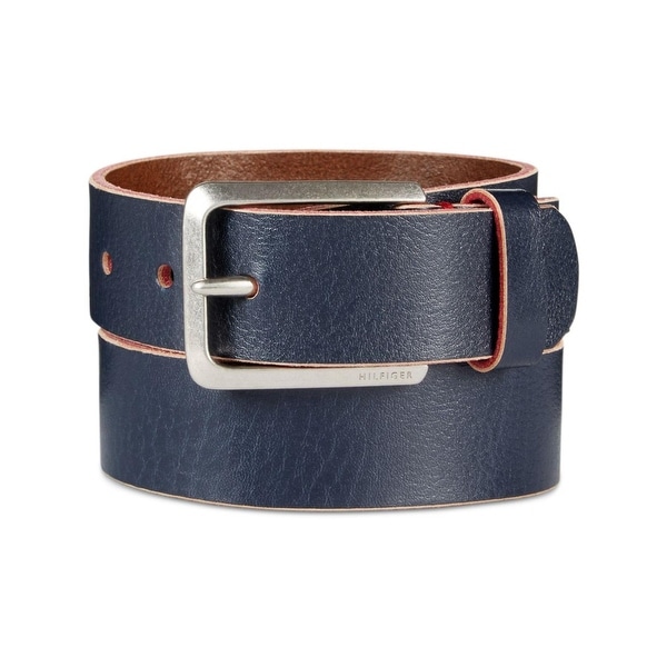 Tommy Hilfiger Mens Dress Belt Leather Painted