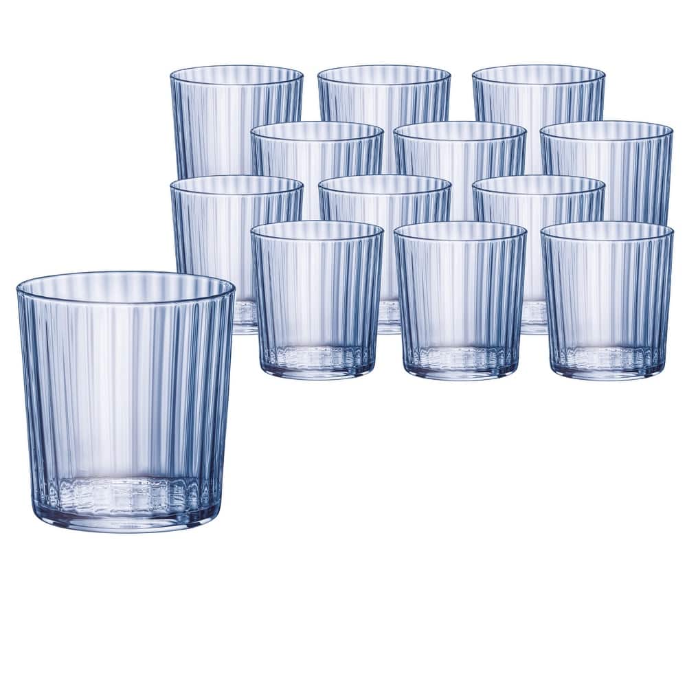 Bormioli Rocco Set of 12 Exclusiva Sapphire Blue Glasses