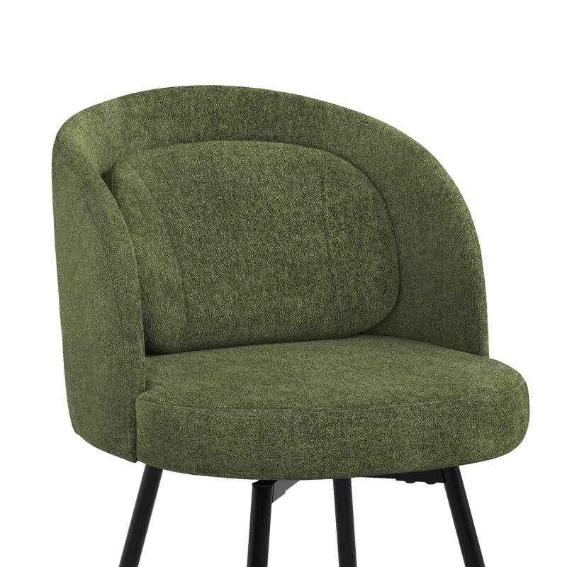 Swivel Bar Stools Set Of 2/3/4, Metal Bar Stools, Modern Upholstered Bar Stools For Kitchen Island - 20.3"W X 20.3"D X 39"H