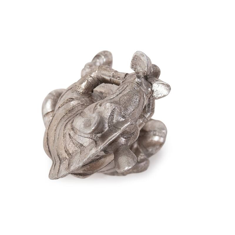Allan Andrews See No Evil, Speak No Evil, Hear No Evil Silver Zebra Sculpture - 9"H