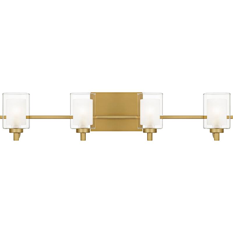 Brushed Gold Bathroom Vanity Light from the Kolt Collection