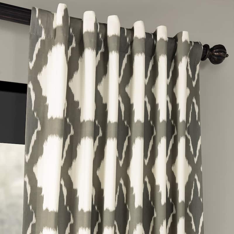 Exclusive Fabrics Sorong Printed Cotton Single Curtain (1 Panel)