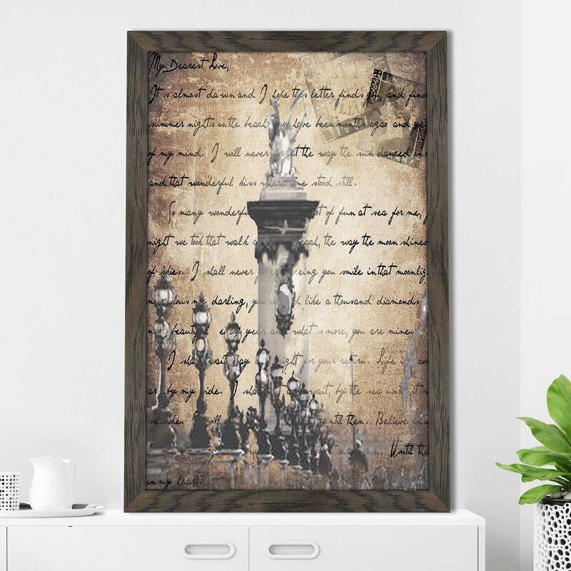 "Vintage Paris 3 in Sepia" by Jodi Print on Acrylic