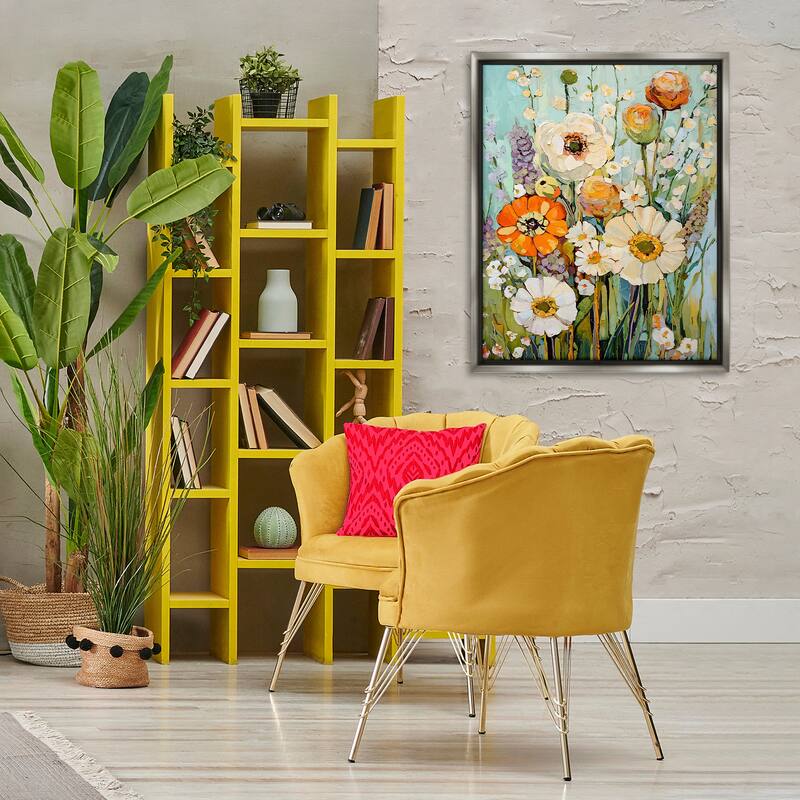 Stupell Woodland Inspiration Florals Framed Floater Canvas Wall Art Design By Franklyn Gregory
