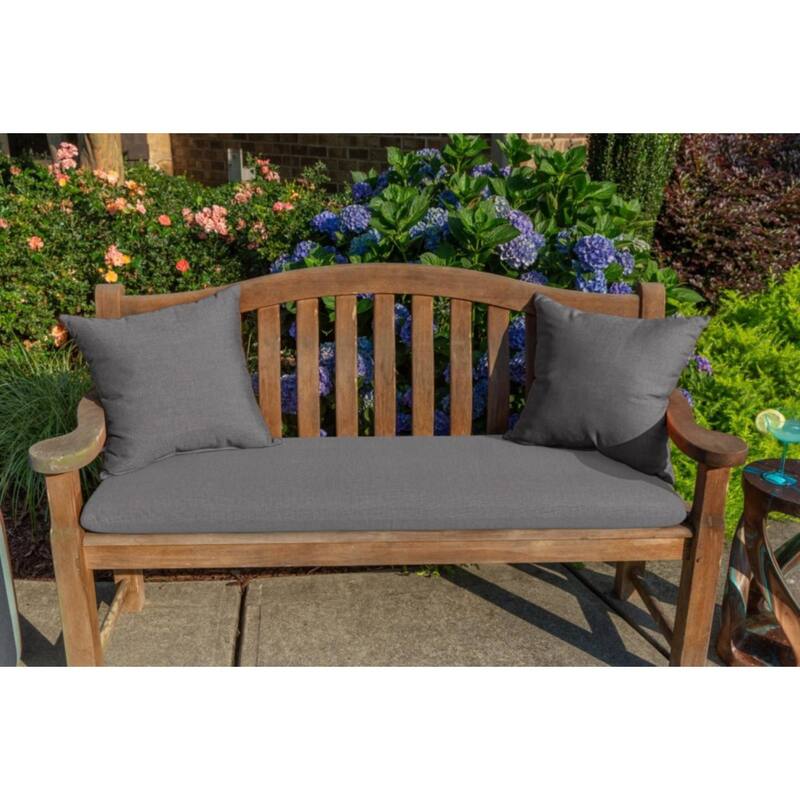 Sunbrella Solid Fabric 1-Piece Indoor/Outdoor Square Throw Pillow, 15"W x 15"L