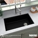 preview thumbnail 51 of 65, Karran Undermount Quartz 32 in. Single Bowl Kitchen Sink Kit