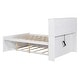 preview thumbnail 41 of 42, Wood Storage Platform Bed Frame with Twin Trundle & Charging Station
