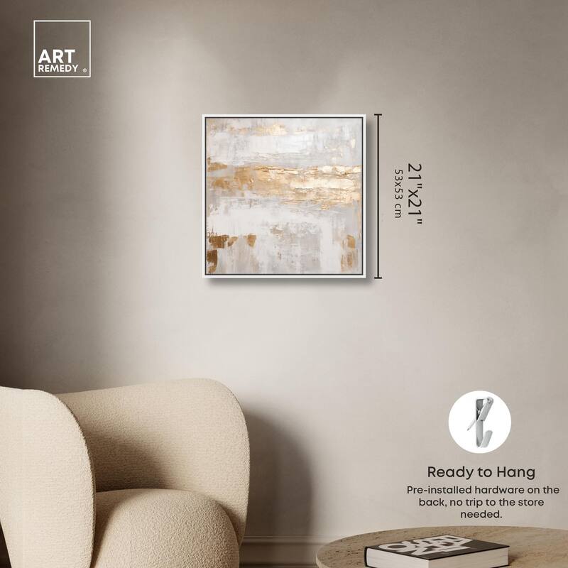 Melted Goldscape IV Canvas by Art Remedy