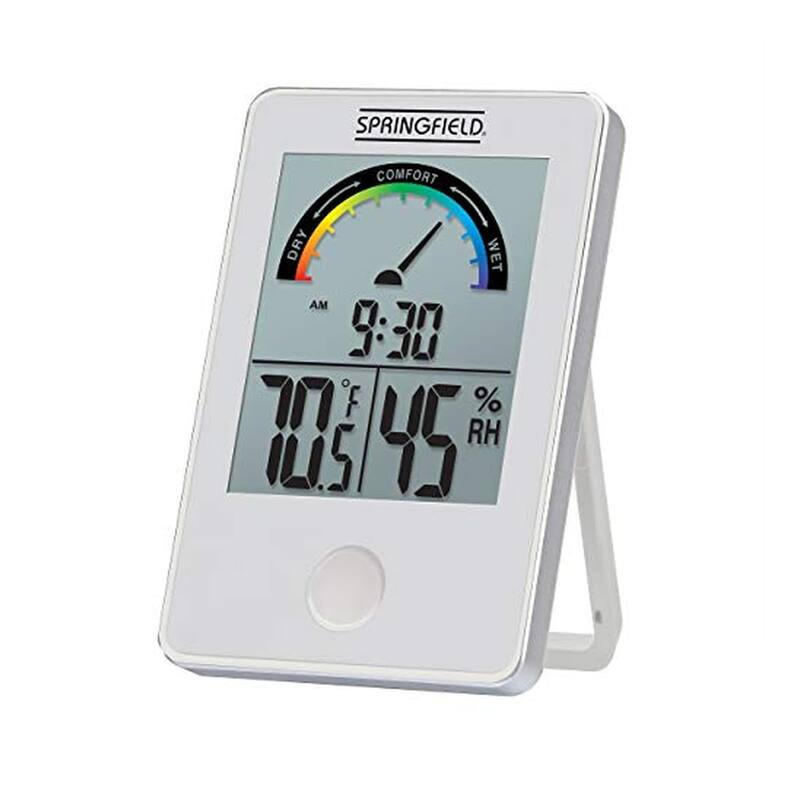 Taylor Springfield Wireless Digital Indoor Comfort Level Thermometer - 3.54" H - White - 3.54" H