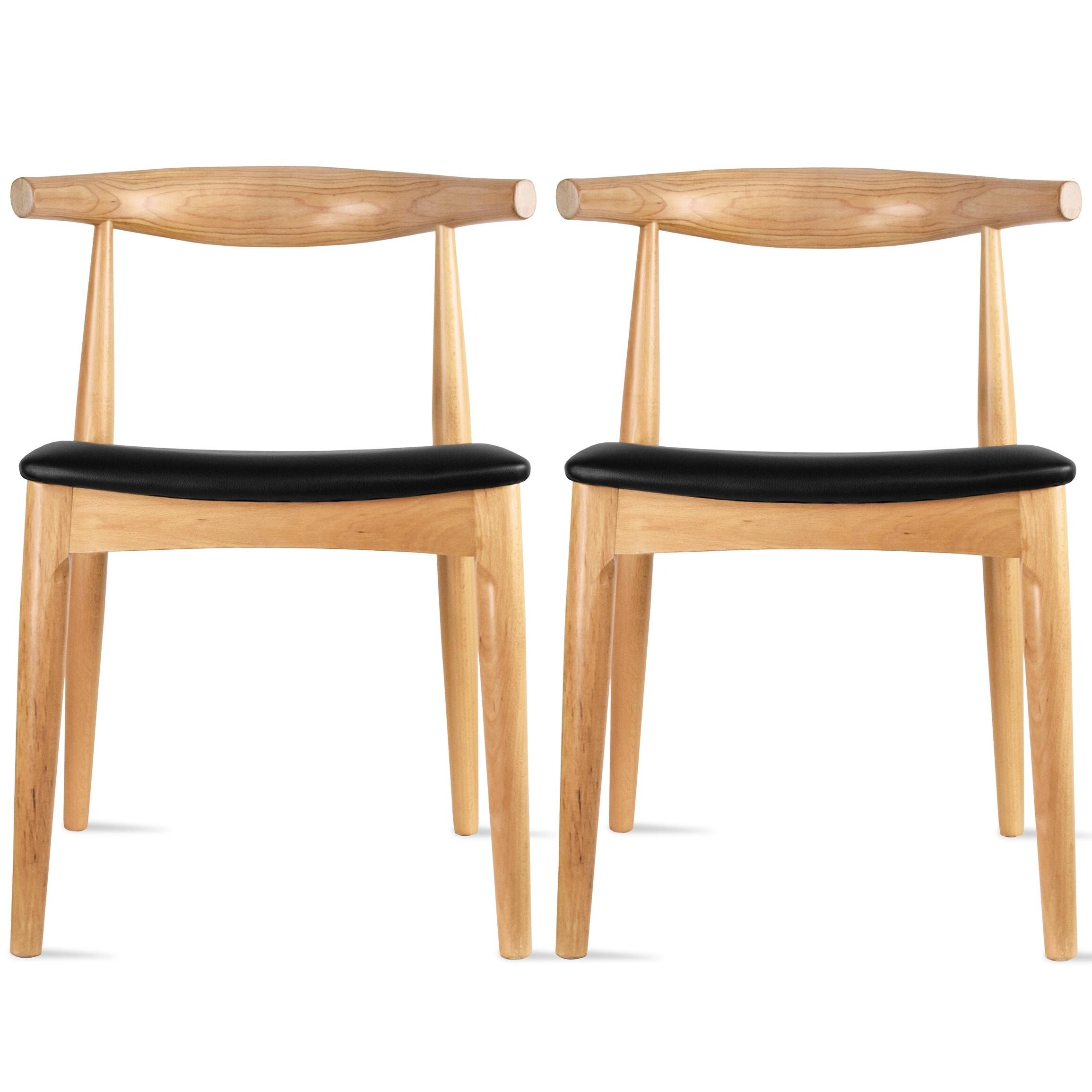 Stylish & Durable PU Leather Dining Chairs Set of 4 for Dining - 15.74"x 18.5"x 38.58" (L x W x H)