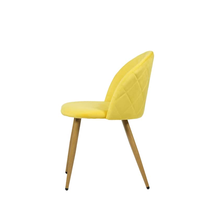 HomyLin Modern Upholstered Fabric Dining Chair Mid Back Armless