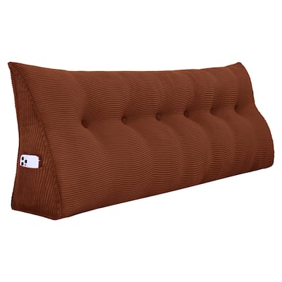WOWMAX Bed Reading Wedge Back Support Headboard Pillow for TV Watching