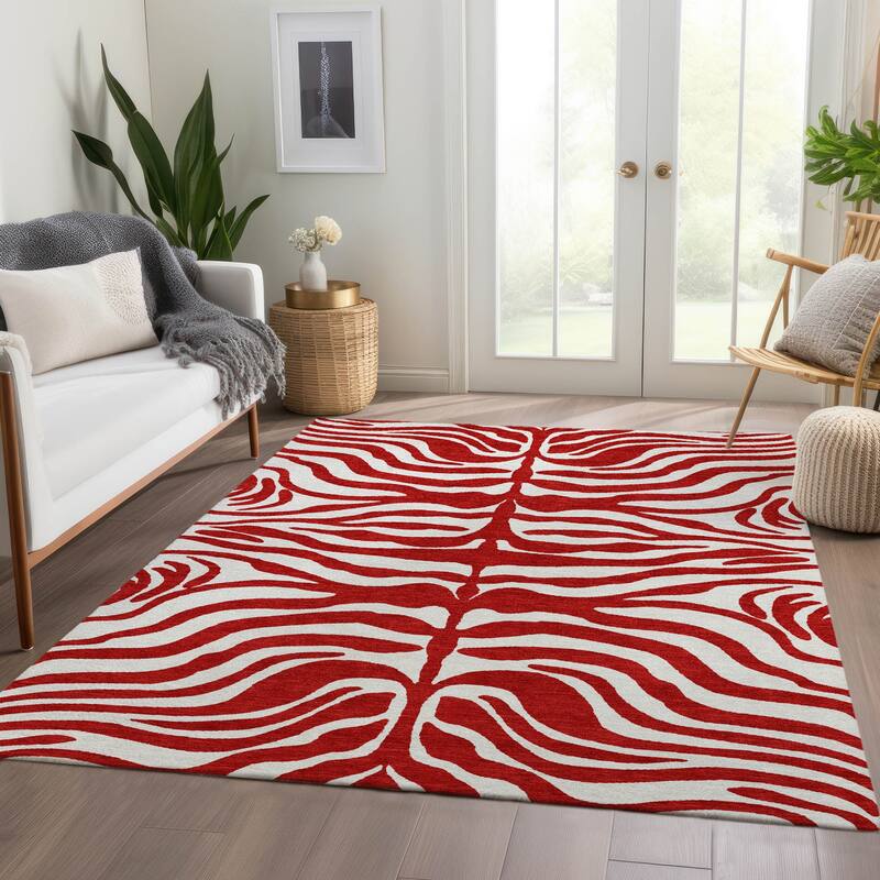 Premium Washable Super Soft Zebra Print Mayfield Rug