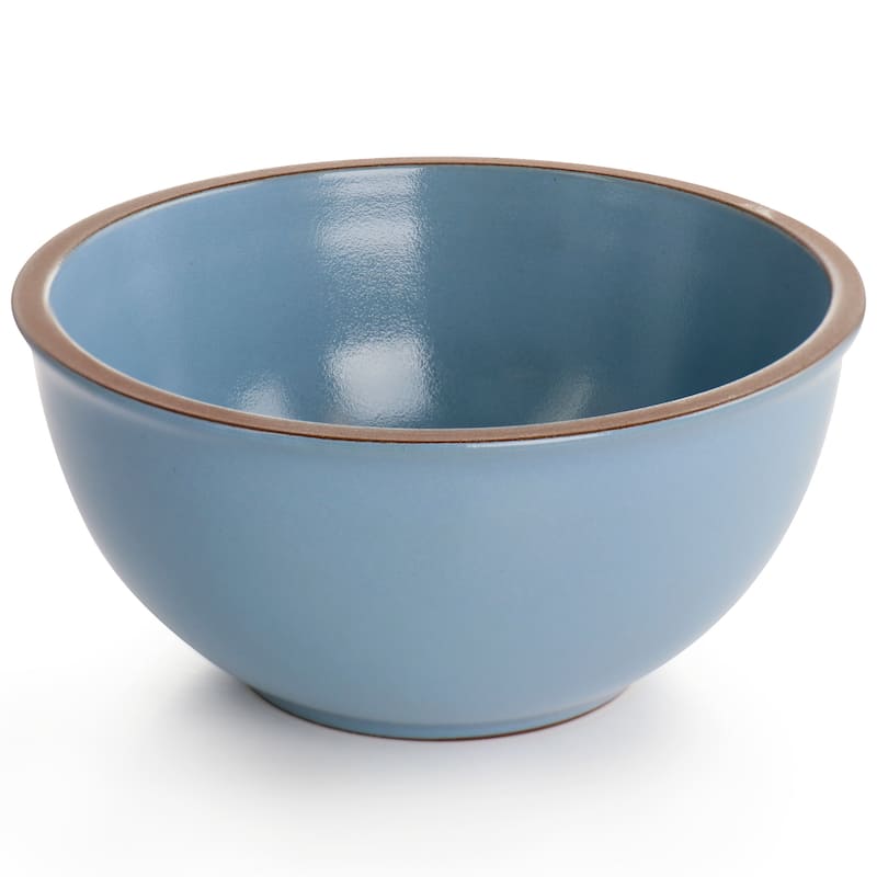 16 Piece Terracotta Double Bowl Dinnerware Set