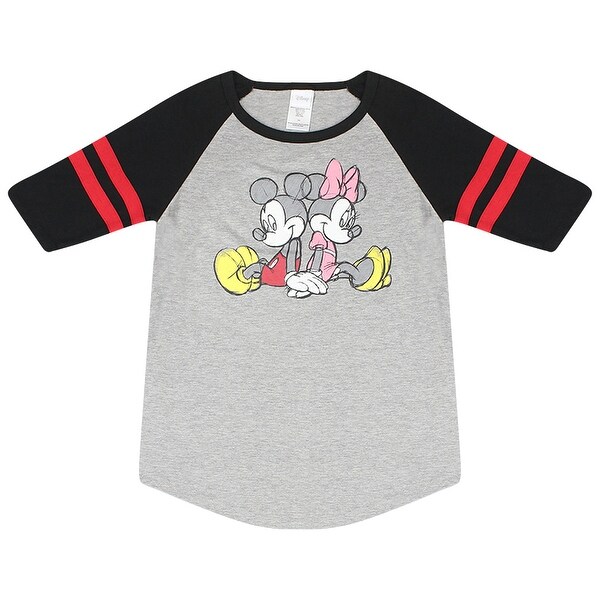 Shop Disney Mickey And Minnie Mouse Holding Hands Women S Grey