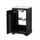 preview thumbnail 12 of 13, 20" Bathroom Vanity with Sink, Bathroom Cabinet with Soft Closing Door, Storage Rack and Adjustable Shelve, Black