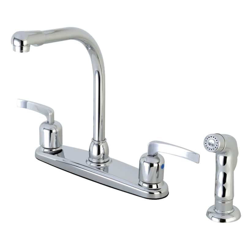 Kingston Brass Centurion 1.8 GPM Standard Kitchen Faucet - Includes - Polished Chrome