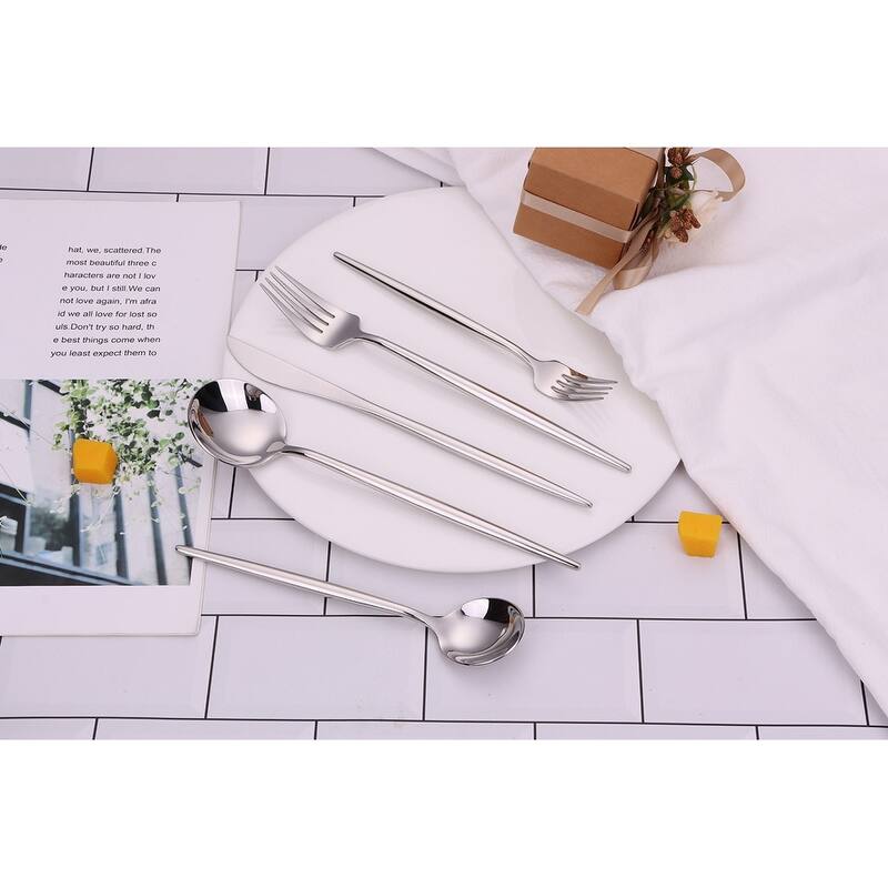 20 Pc Flatware Set Silver - Service For 4