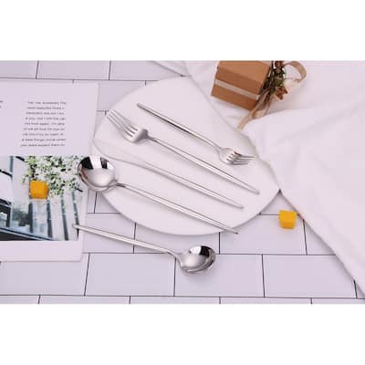 20 Pc Flatware Set Silver - Service For 4