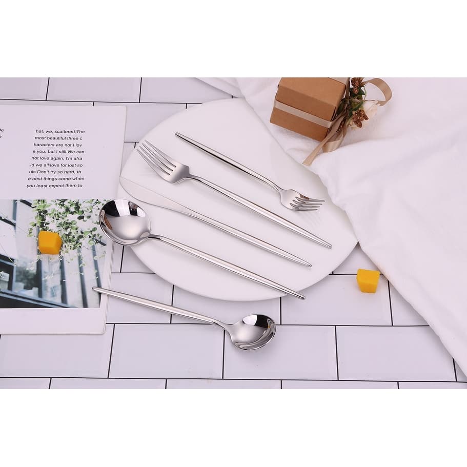 20 Pc Flatware Set Silver - Service For 4