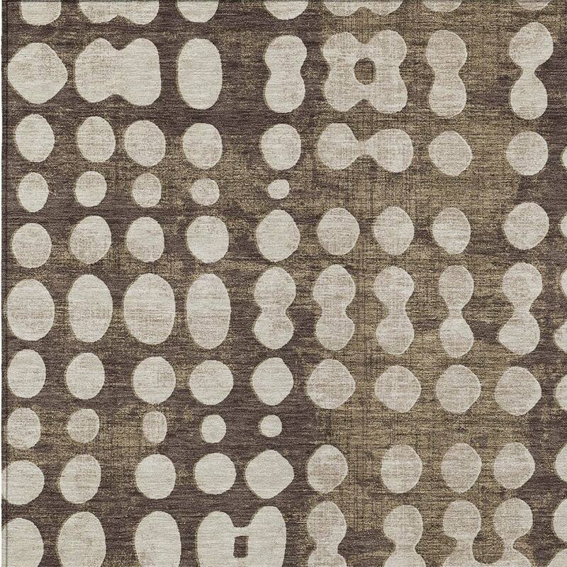 HomeRoots Abstract Transitional Rectangle Outdoor Rug