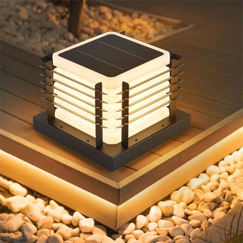 Outdoor Solar Powered Post Light, Outdoor LED Cap Light