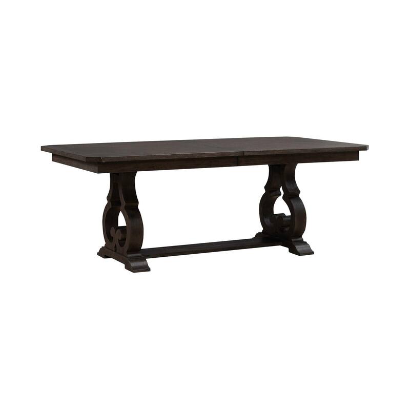 Liberty Furniture Grant Park Trestle Dining Table with Expandable Leaf - Width 42" x Depth 102" x Height 30"