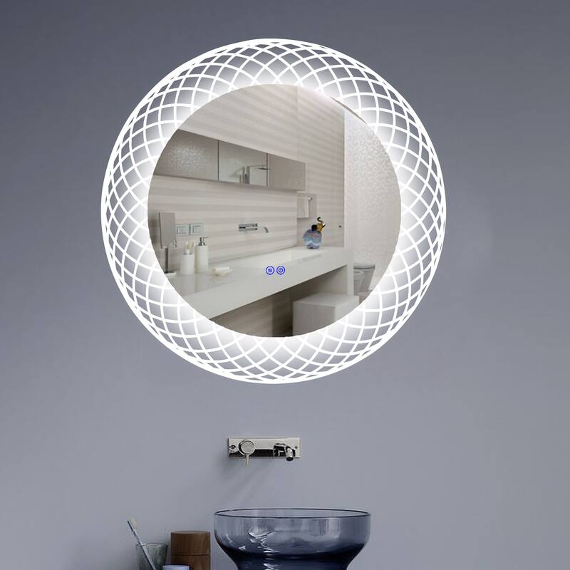 Frameless Back Lit LED Mirror - Silver