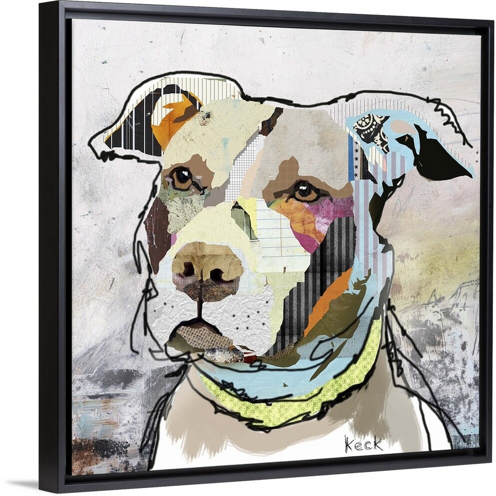 Shop American Staffordshire Terrier Puppy 2 Black Float Frame
