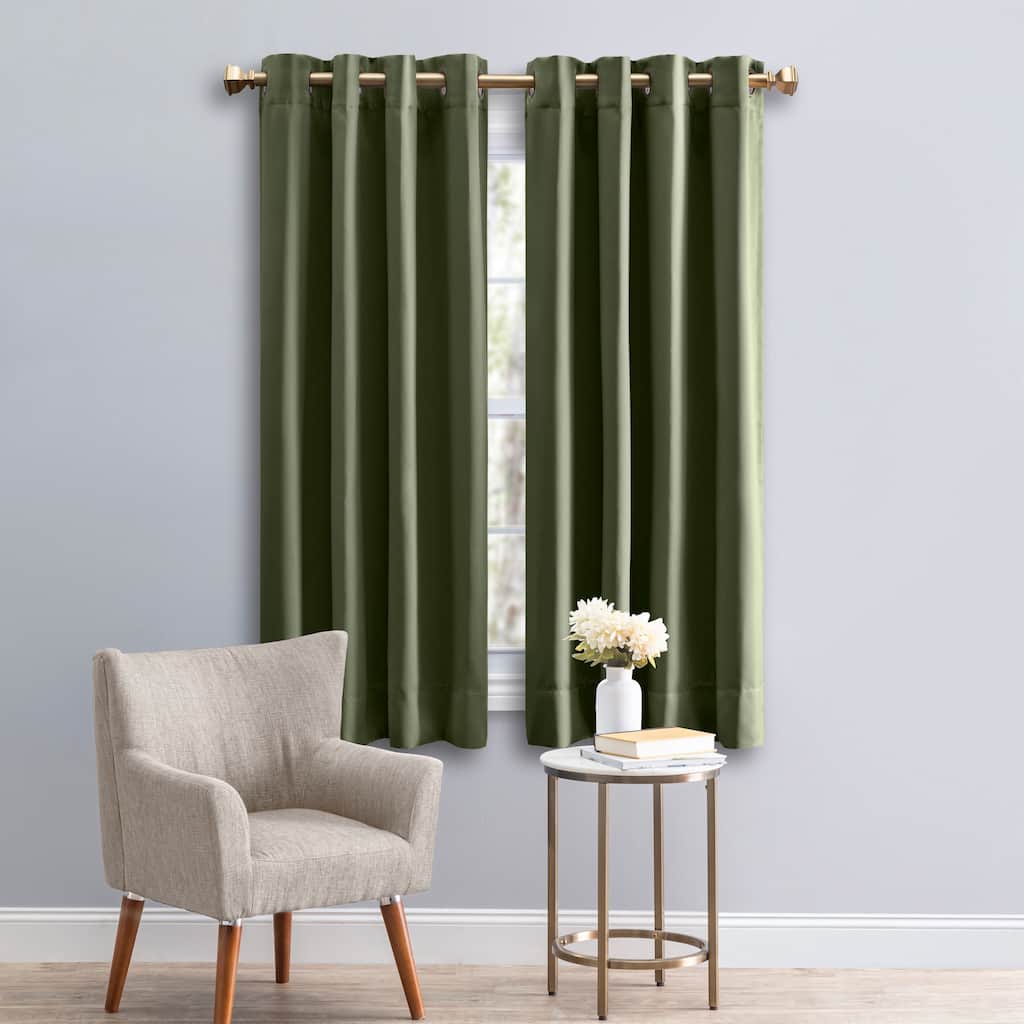 Ultimate Blackout 36-inch Short Length Grommet Curtain Panel - 56"w x 36"l