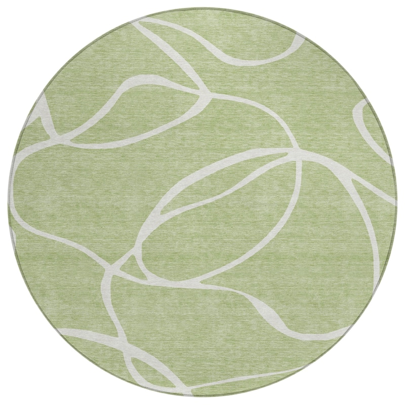 HomeRoots Abstract Transitional Rectangle Outdoor Rug