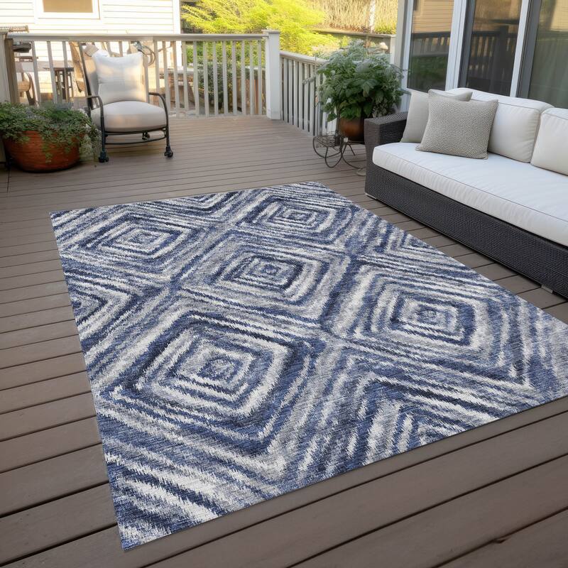 Machine Washable Indoor/ Outdoor Chantille Moroccan Boho Contemporary Rug