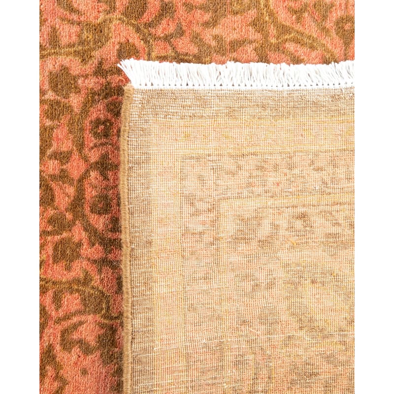 Overton Hand Knotted Wool Traditional Oriental Yellow Area Rug - 6' x 9'