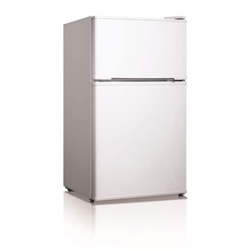 Shop Midea Whd 125fw1 3 4cf 2 Door Mini Refrigerator White