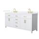 Option White / White Quartz Top / Brushed Gold Hardware