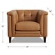 preview thumbnail 6 of 4, Hydeline Arvo Top Grain Leather Chair with Feather, Memory Foam and Springs