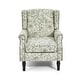 preview thumbnail 12 of 134, 2 Set Traditional Patterned Wingback Accent Chairs with NailHead