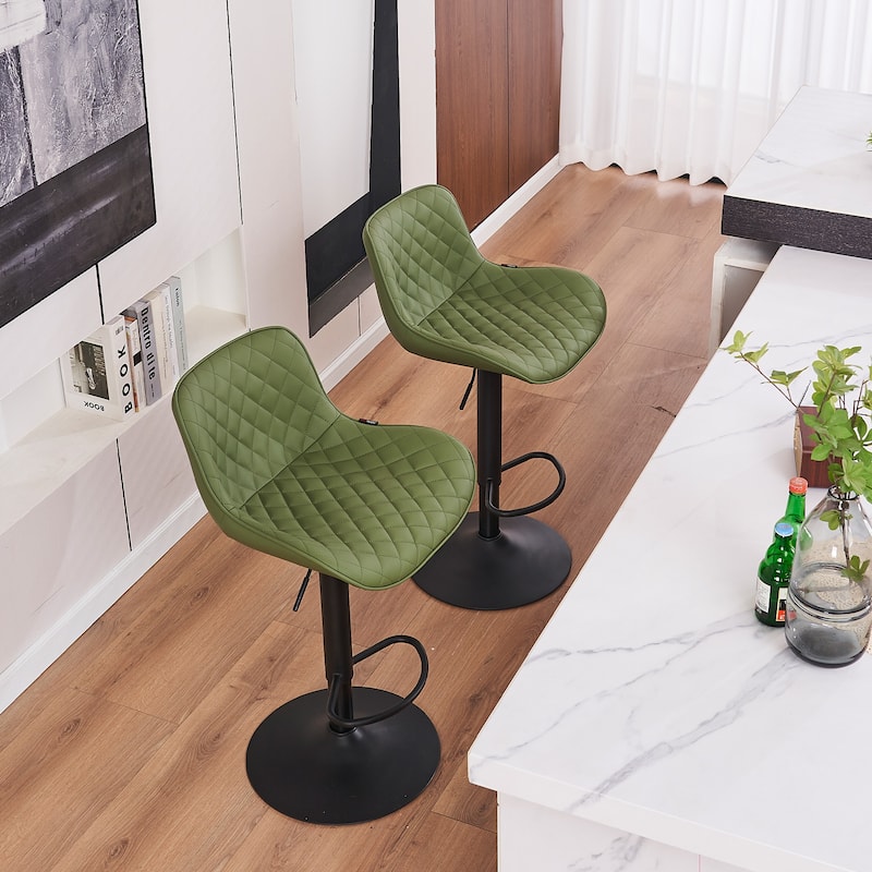 Counter Height Modern Barstools Set of 2 Kitchen Bar stools Side Counter Stools