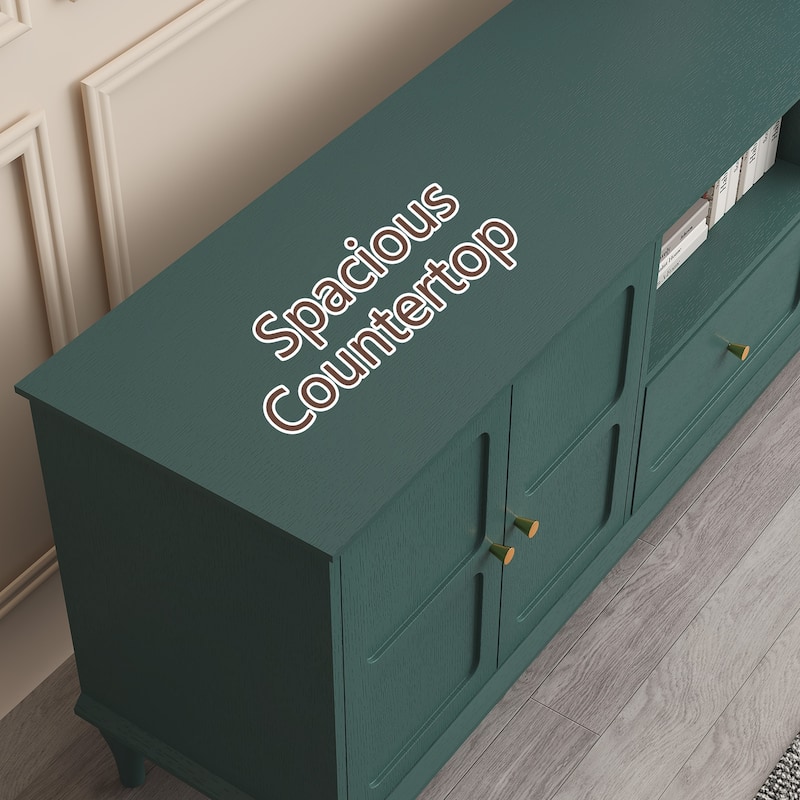 67" Mid-Century TV Stand for TVs up to 75"